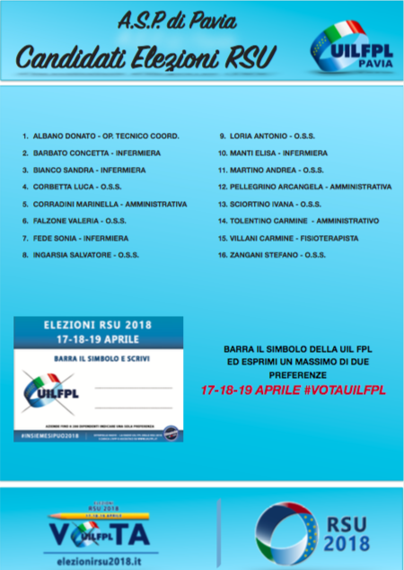 Lista candidati ASP