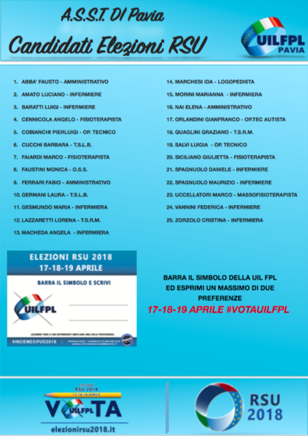 lista candidati ASST