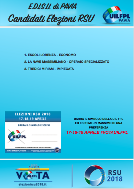 Lista candidati edisu