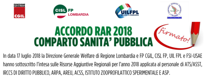 SOTTOSCRITTA LA PRE INTESA DELLE RISORSE AGGIUNTIVE REGIONALI ANNO 2018