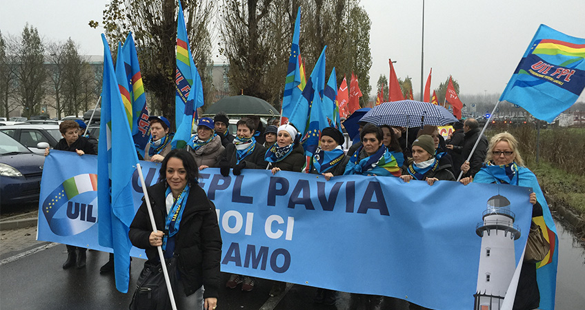 In corteo per salvare i posti di lavoro alla Maugeri