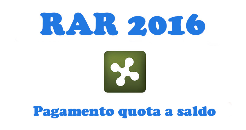 Pagamento saldo Risorse Aggiuntive Regionali anno 2016