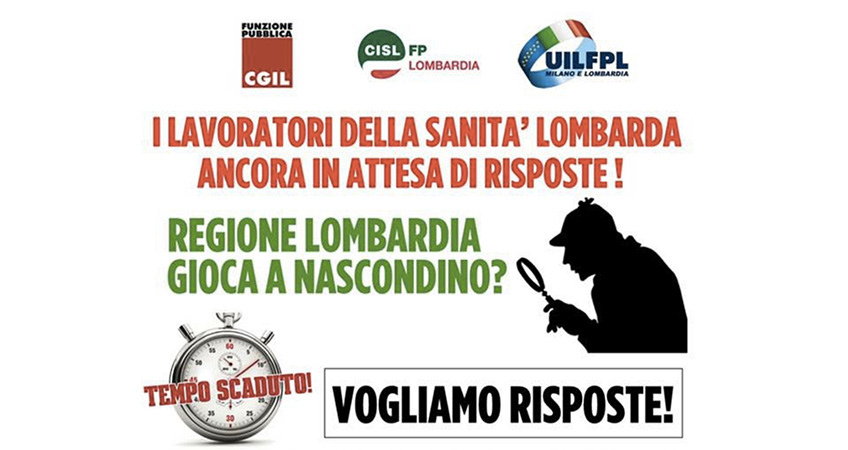 Lombardia: proclamato lo stato di agitazione dei Lavoratori della Sanità lombarda