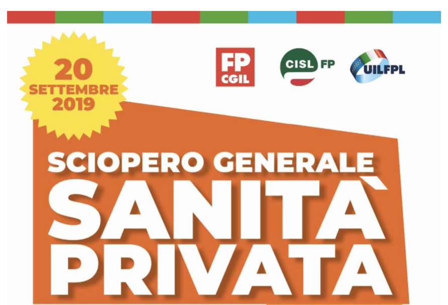 Sanità privata - sciopero del 20 settembre