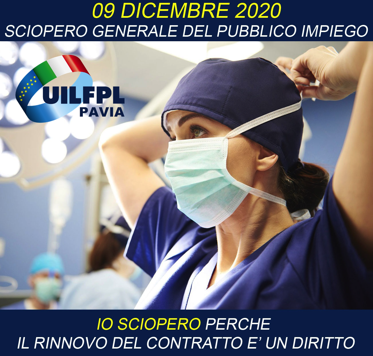 9 dicembre 2020 Sciopero Generale del Pubblico Impiego - Comunicato Stampa delle Segreterie Territoriali di UIL FPL - CISL FP - CGIL FP