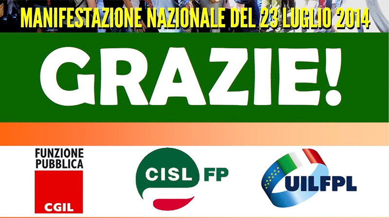 Grande partecipazione alla manifestazione dei lavoratori delle Camere di Commercio