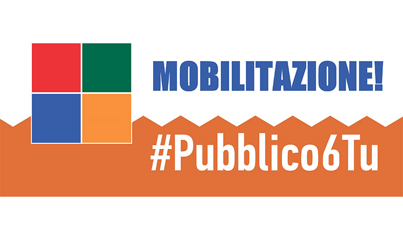 #Pubblico6Tu: parte domani 4 ottobre dai servizi pubblici locali la mobilitazione