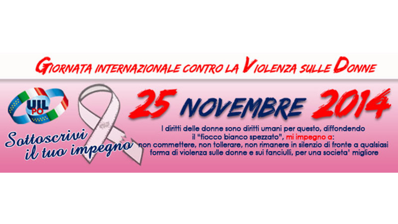 25 novembre giornata internazionale contro la violenza sulle donne