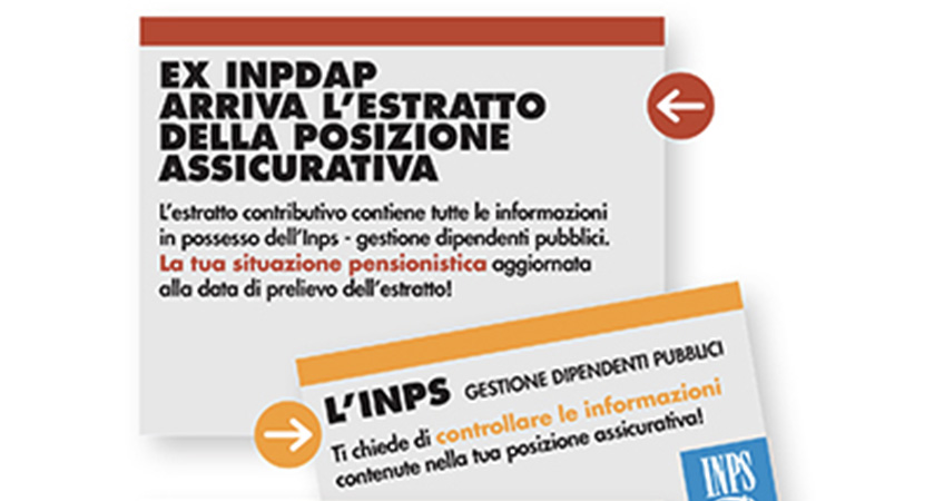 Avvio campagna della rettifica/verifica delle posizioni assicurative dei lavoratori del comparto pubblico