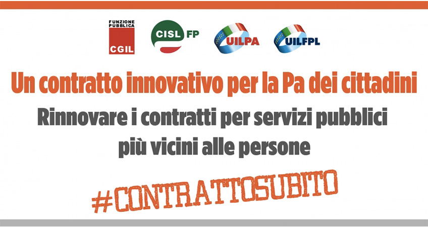 Pa, Cgil Cisl Uil: un contratto innovativo per la Pa dei cittadini