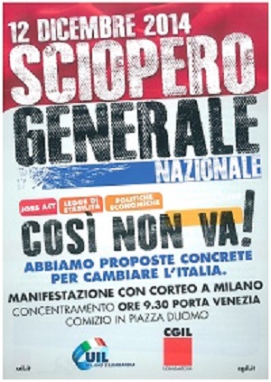 Sciopero Generale 12 dicembre 2014